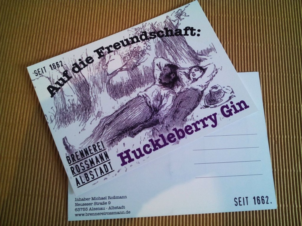 HuckGin-Postkarte